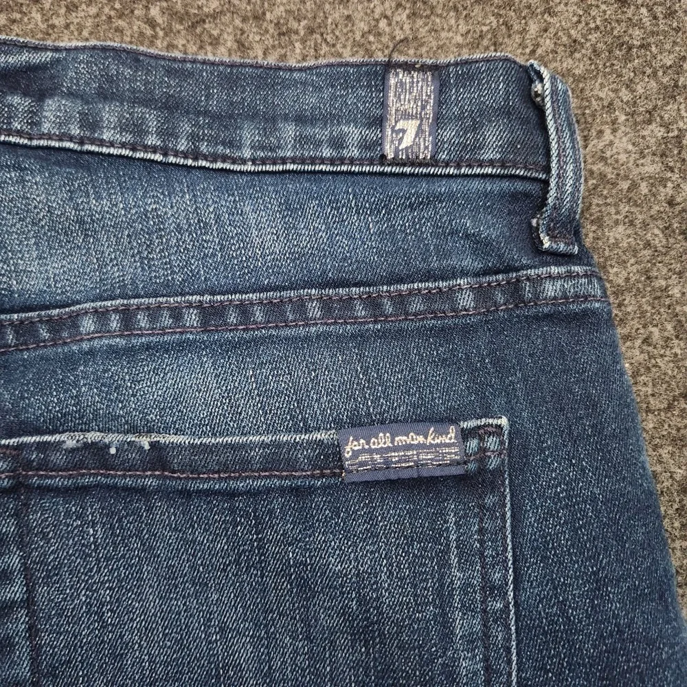 7 For All Mankind Womens 31 Blue High‎ Waist Bootcut Denim Jeans Medium Wash